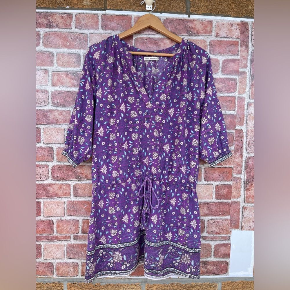 ULLA JOHNSON Jaipur Floral Cotton Dress size 2